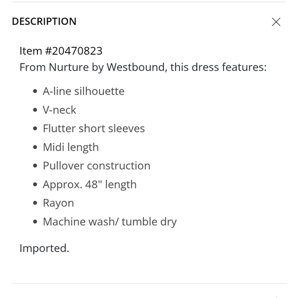 Nurture by Westbound Printed V-Neck Tiered Women's Dress Size L NWT - Picture 12 of 12